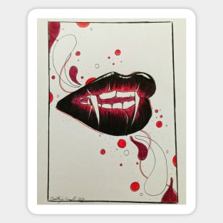 Lip Drawing Sticker